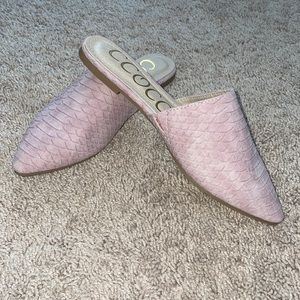 Mauve mule slides